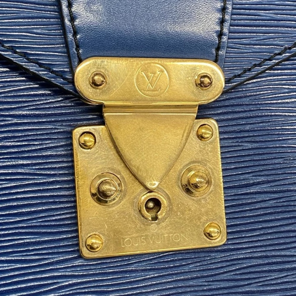 Authentic Louis Vuitton Epi Blue leather Porte documents briefcase unisex - Picture 9 of 12